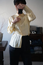 1980's Ivory Silk Shirt