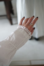 Antique French White Cotton Blouse