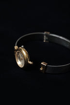 Vintage Quartz Round Gold Watch