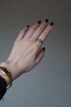 1864-65 Turquoise×Pearl×White Garnet Ring