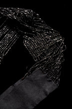 Victorian Jet Beaded Belt/Necklace with Tassels