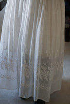 Edwardian Small Flower Embroidery Skirt