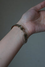 Antique Silver×Gold Wire Bangle