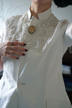 1890-1900's Handmade Irish Lace Collar