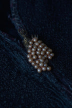 1950's Grape Pearl Dress Pin