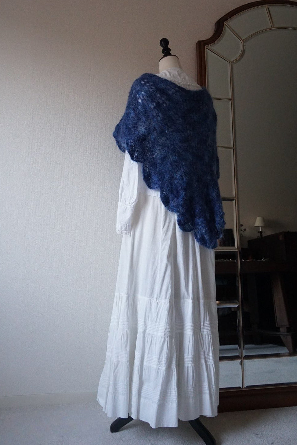 1960's Blue Mohair Cape