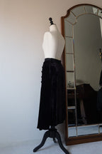 1900's Silk Velvet Tight Skirt