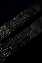 Victorian Jet Beaded Belt/Necklace with Tassels