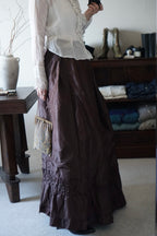 1880’s Victorian Brown Ruffle Skirt