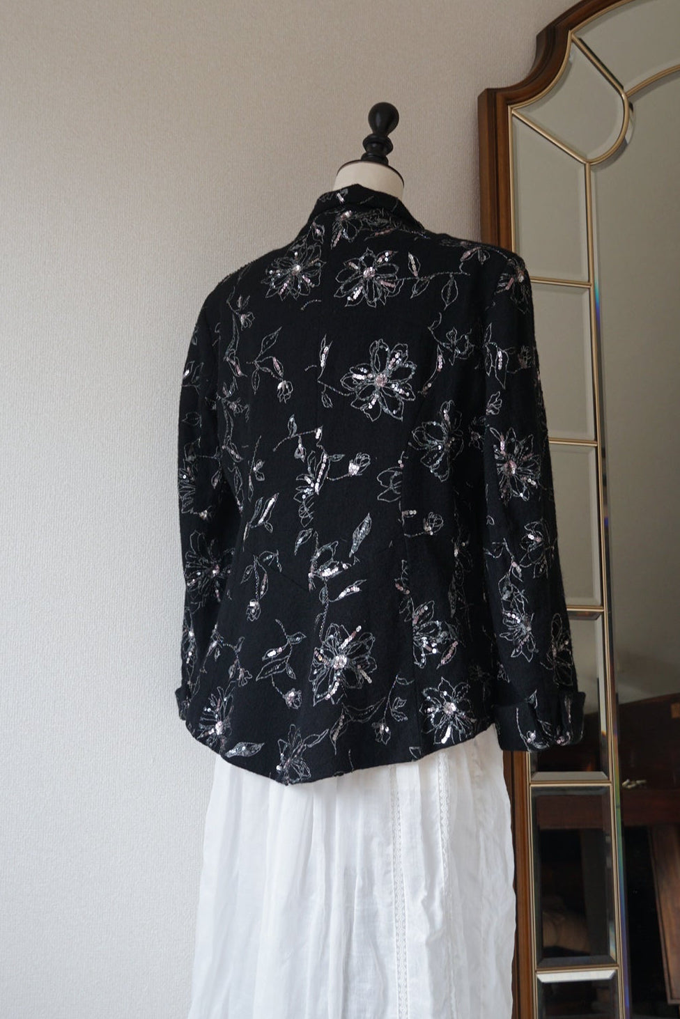 Vintage Floral with Sequins Jacket