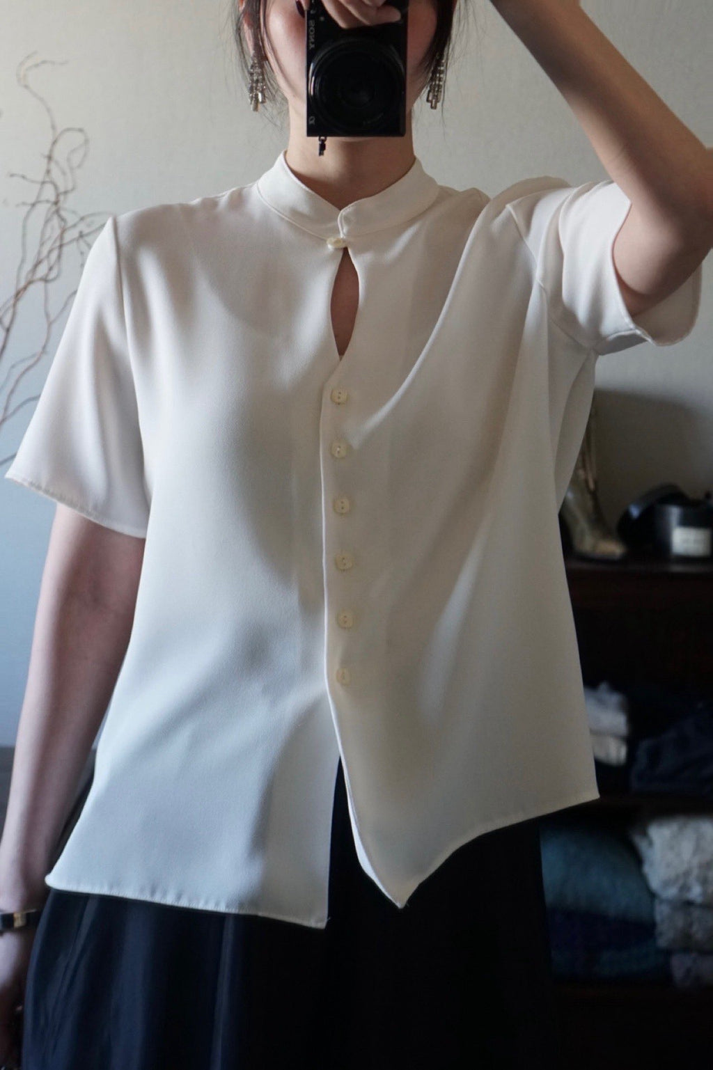Vintage Chinoiserie Blouse