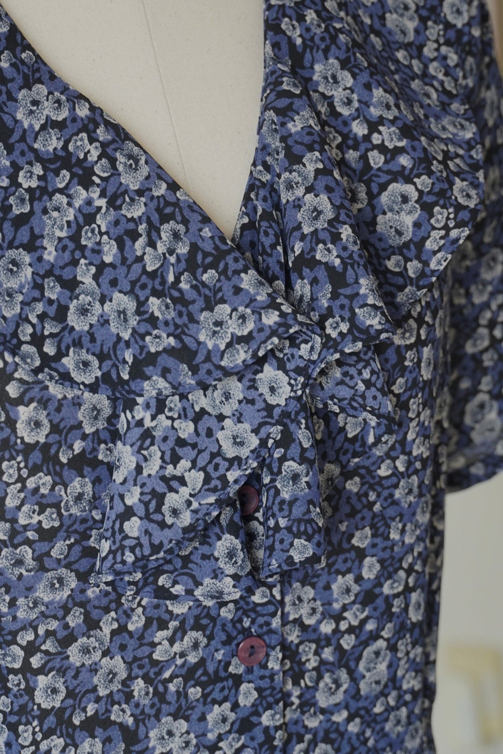 Vintage Small Flower Blouse