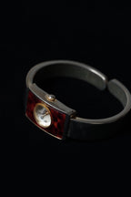 Vintage Mother-of-pearl Bangle Quartz Watch