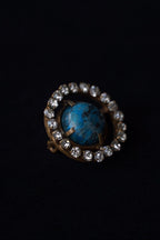 Georgian Blue Stone Pin Brooch