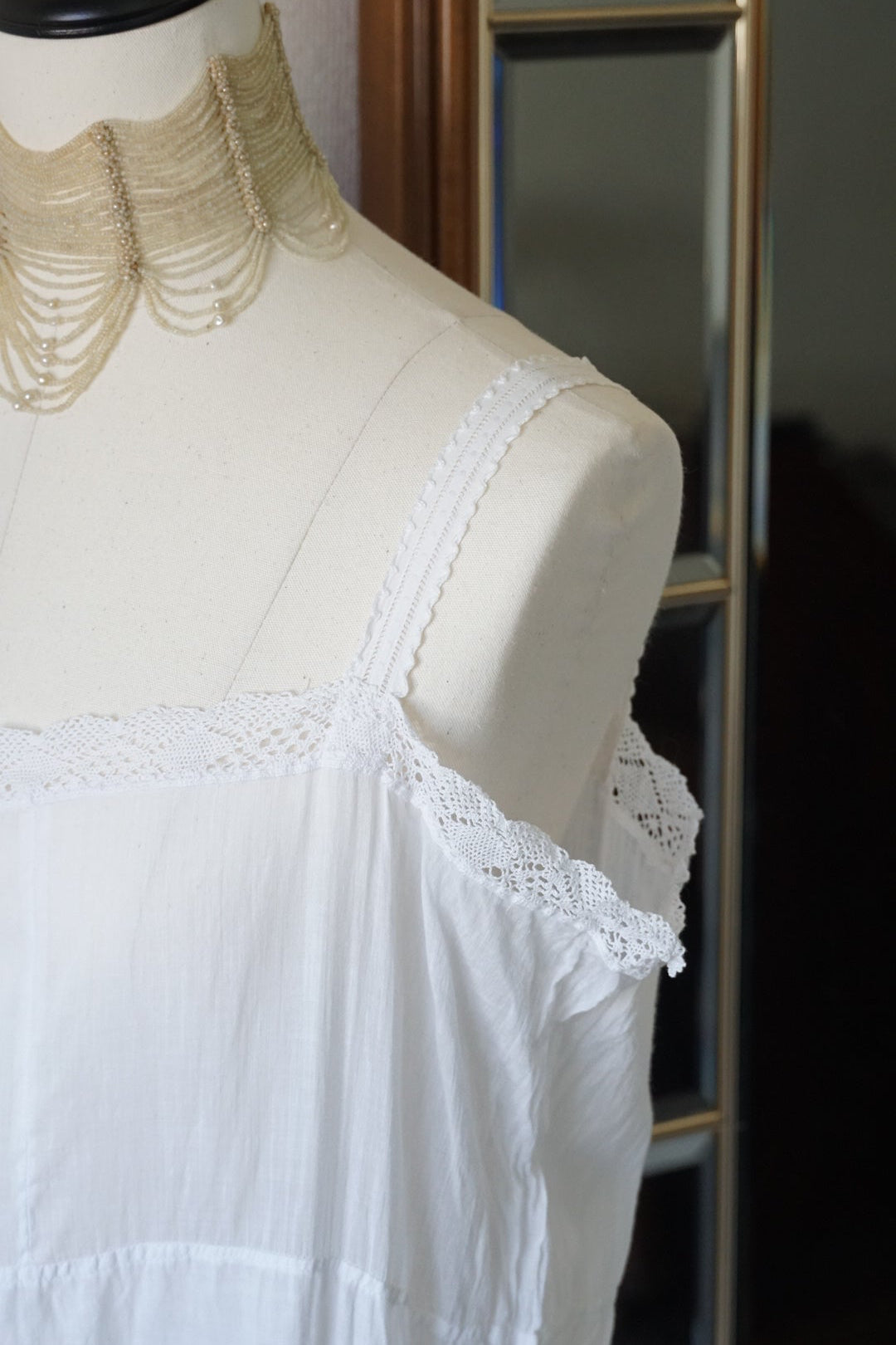 1910's Lace and Embroidery Nighty
