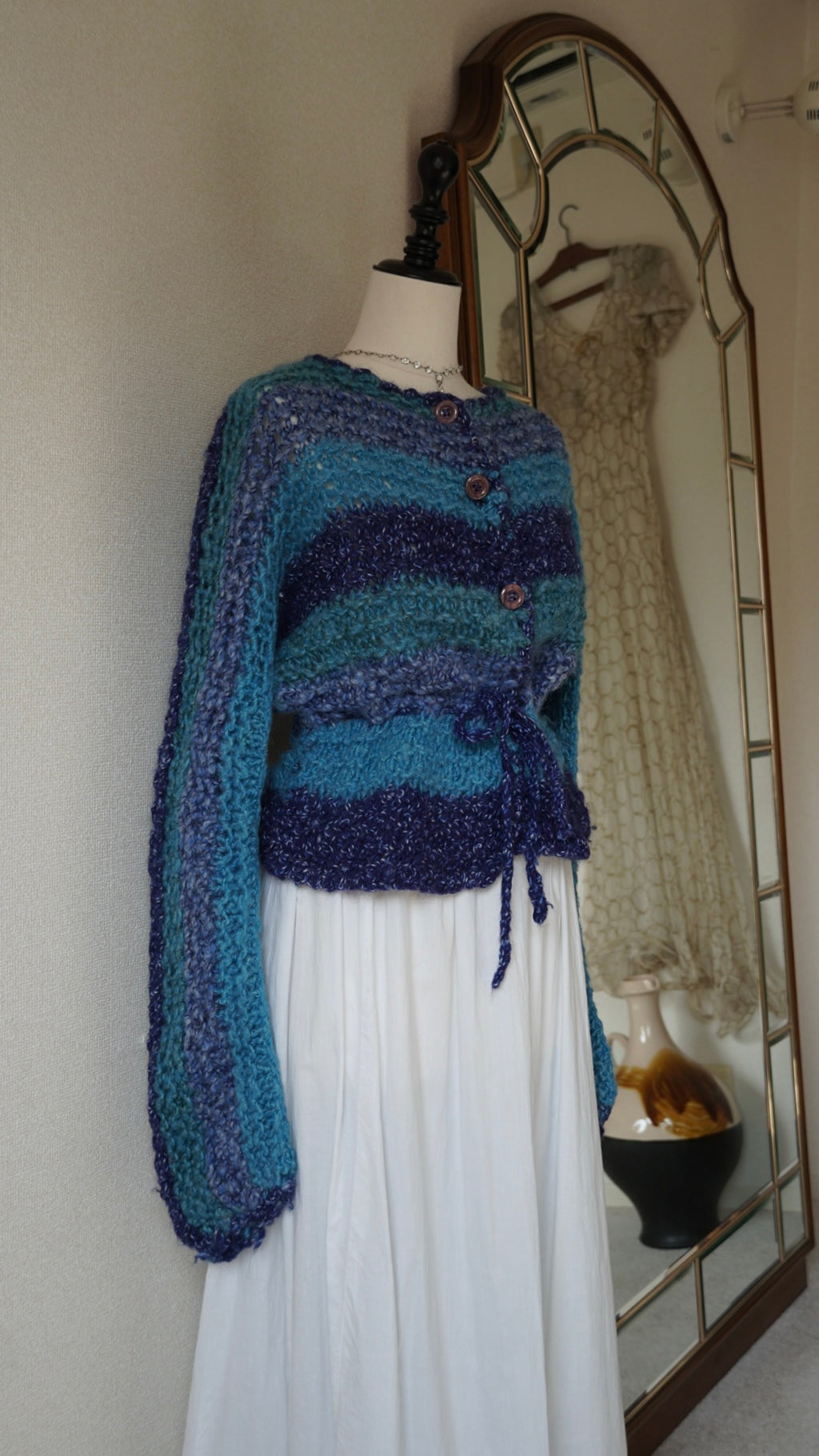 1950’s Handmade Blue Knit