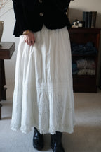 Edwardian Cutwork Lace Skirt