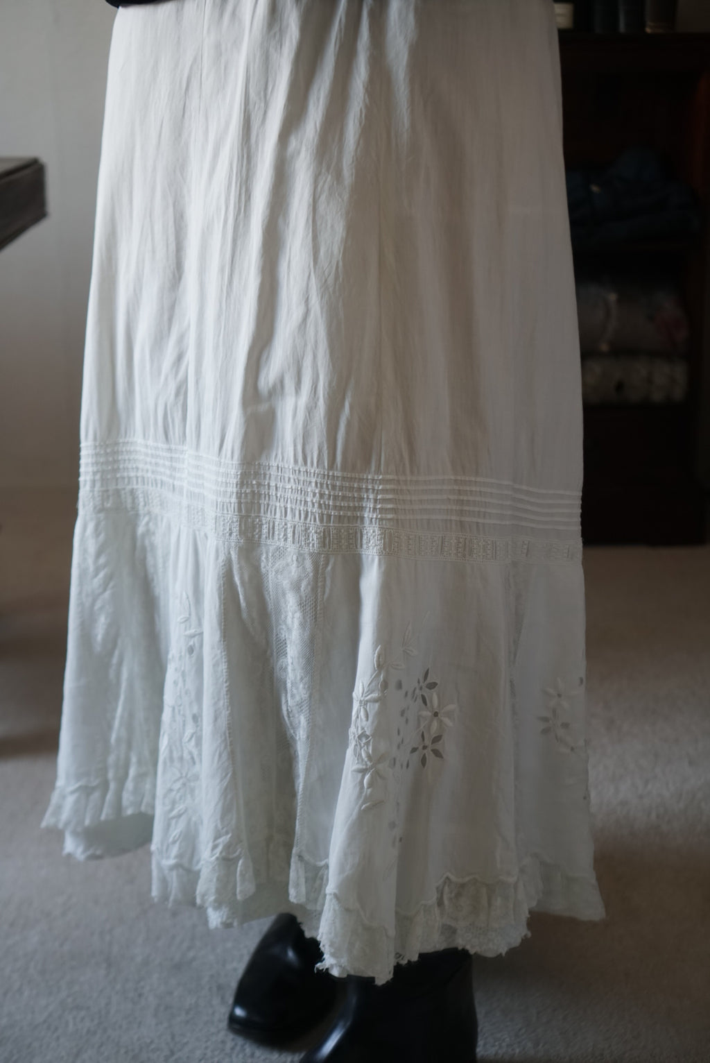 Edwardian Cutwork Lace Skirt