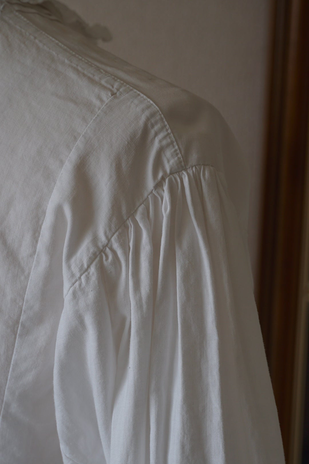 Antique French White Cotton Blouse