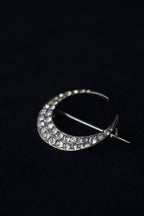 1920-30's Crescent Moon Glass Brooch