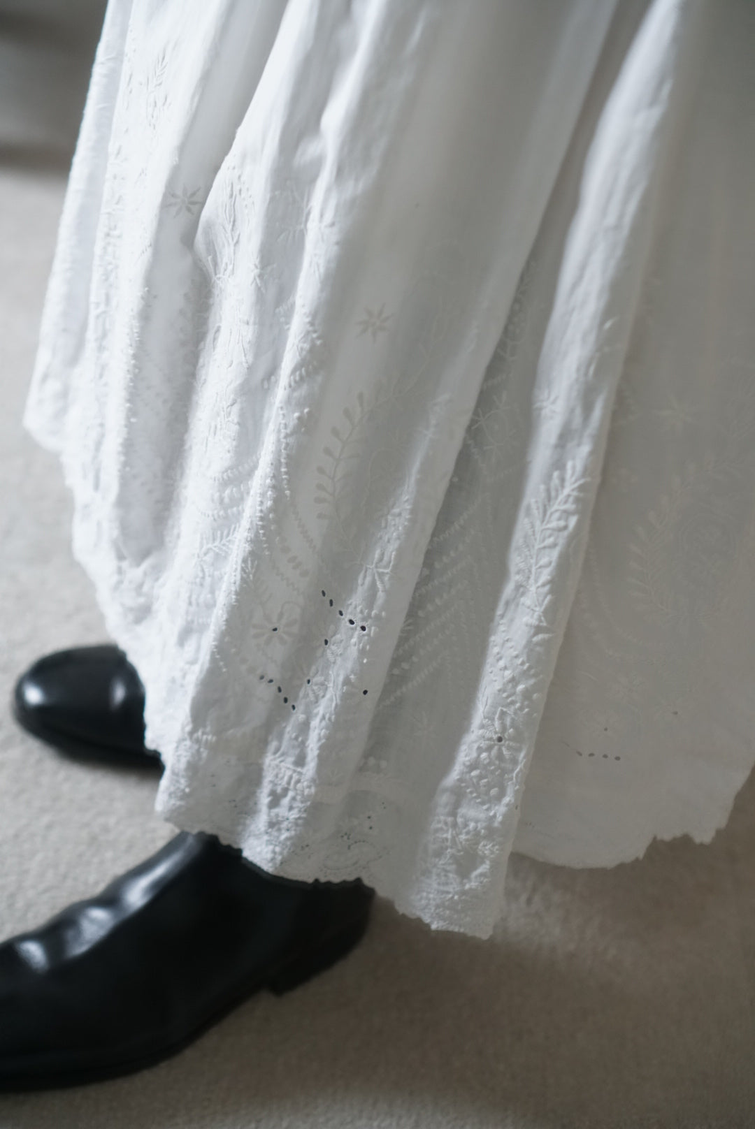 Antique Handmade Embroidery Skirt