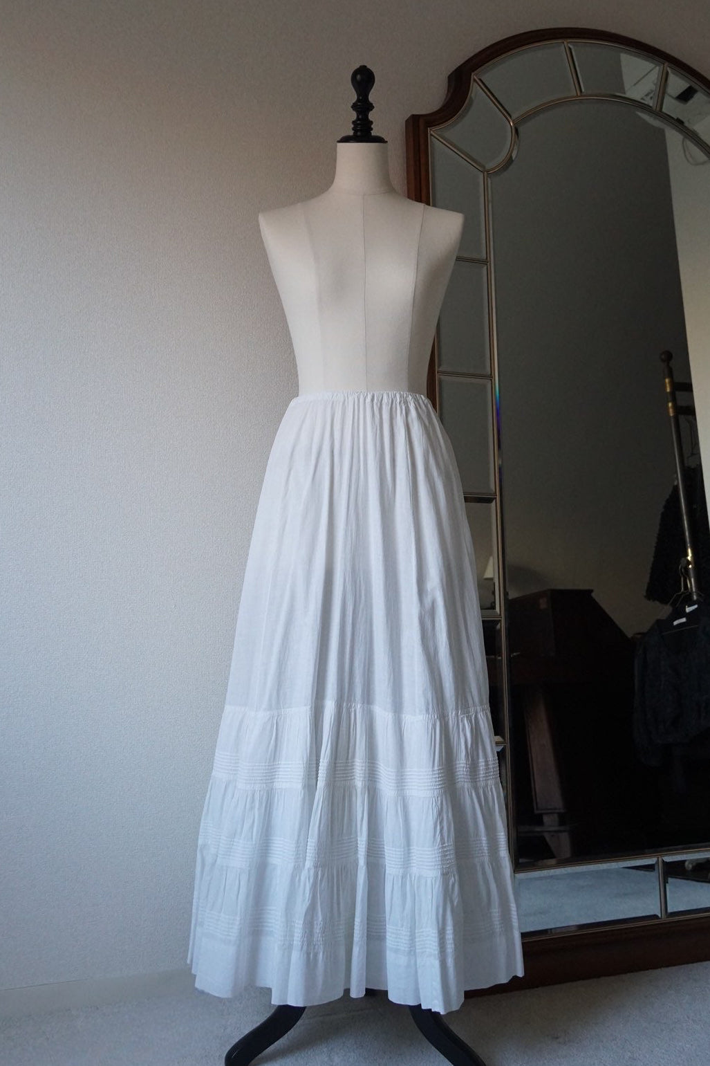 Edwardian Pin Tuck Long Skirt