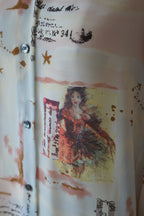 Vintage Printed Chiffon Shirt