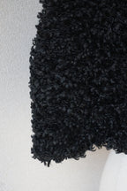 Edwardian Black Wool Short Cape