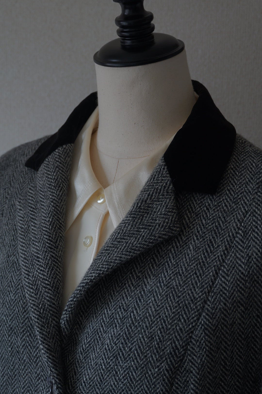 Vintage Satin Collar Shirt