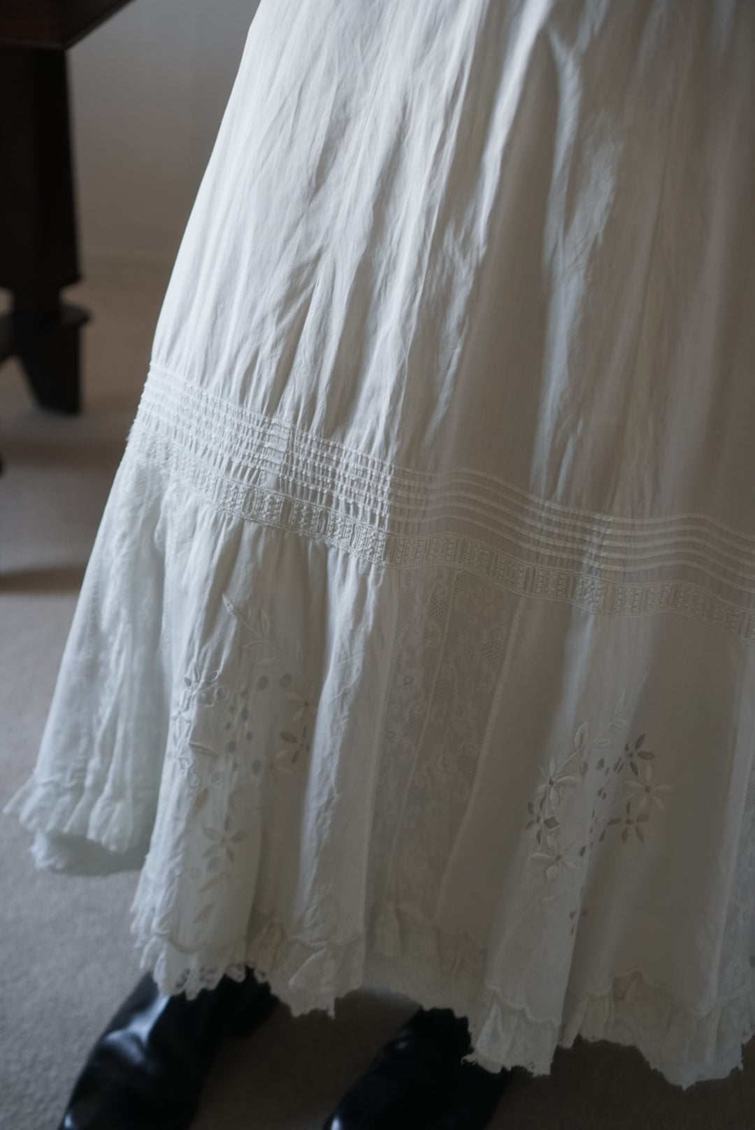 Edwardian Cutwork Lace Skirt