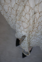 1920’s White×Gold Embroidered Net Maxi Dress