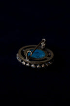 Georgian Blue Stone Pin Brooch