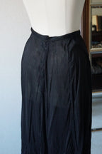 Victorian Black Cotton Slip Skirt