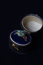 1864-65 Turquoise×Pearl×White Garnet Ring