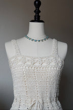 1920's Glass Robins Egg Faux Turquoise Necklace