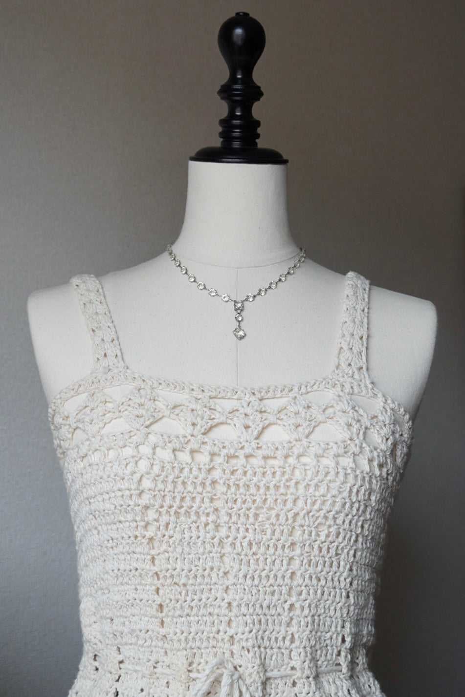 1930's Clear Cut Glass necklace