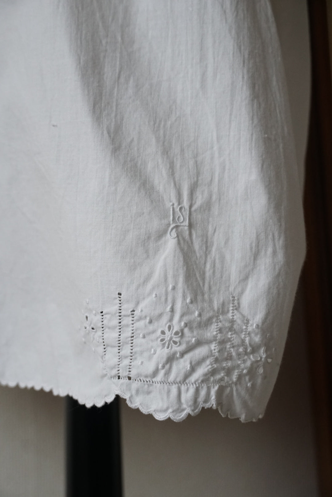 Antique French "small flower"  Lace Petticoat
