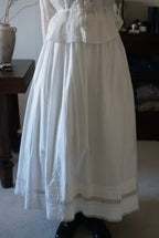 1900's Tatting Lace Long Skirt