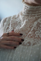 Edwardian High Neck Lace Blouse