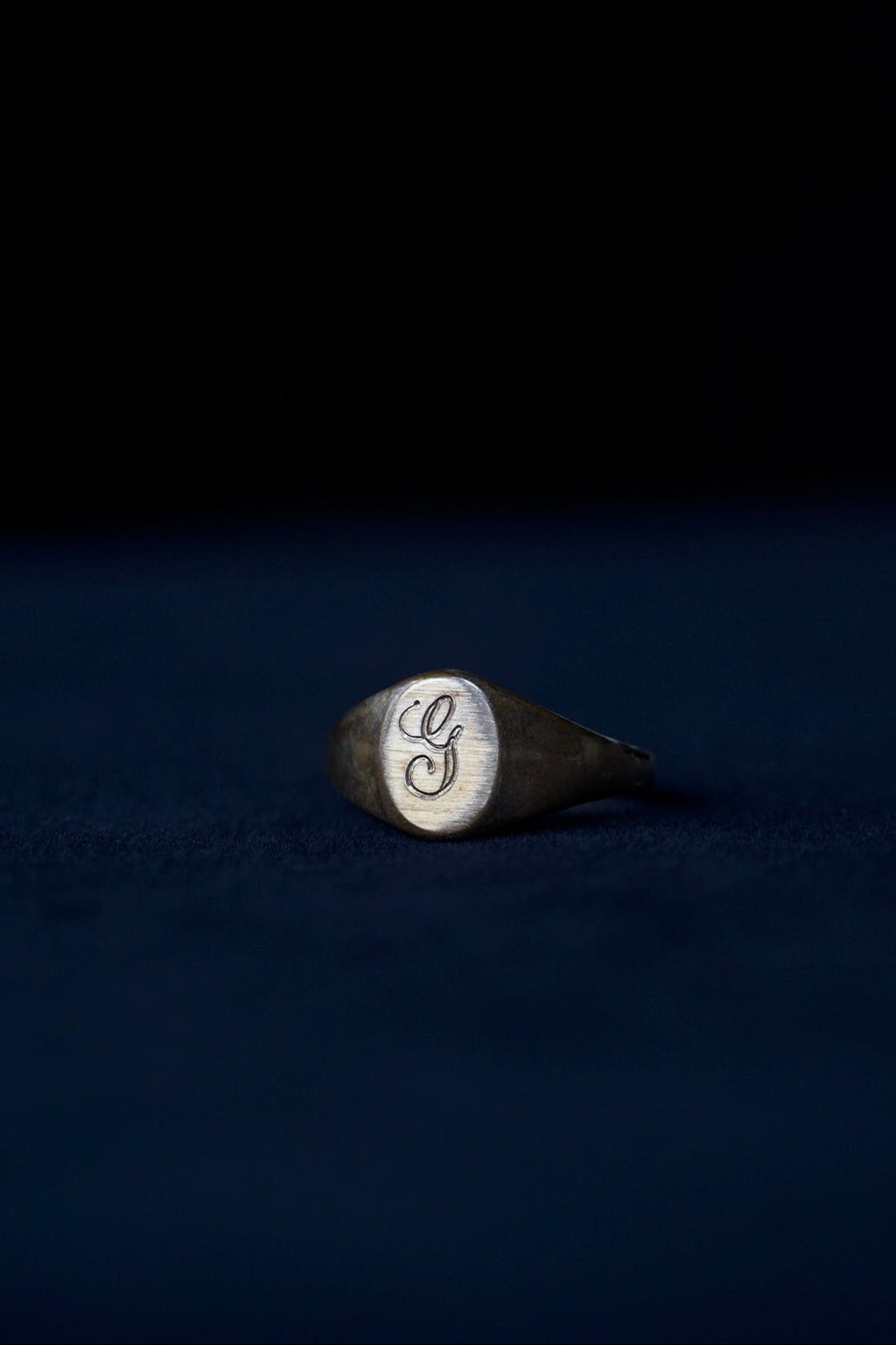 Vintage 10K RGP initial"G" Signet Ring