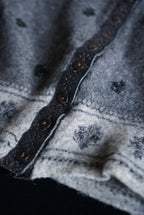 Vintage Flower Gray Cardigan