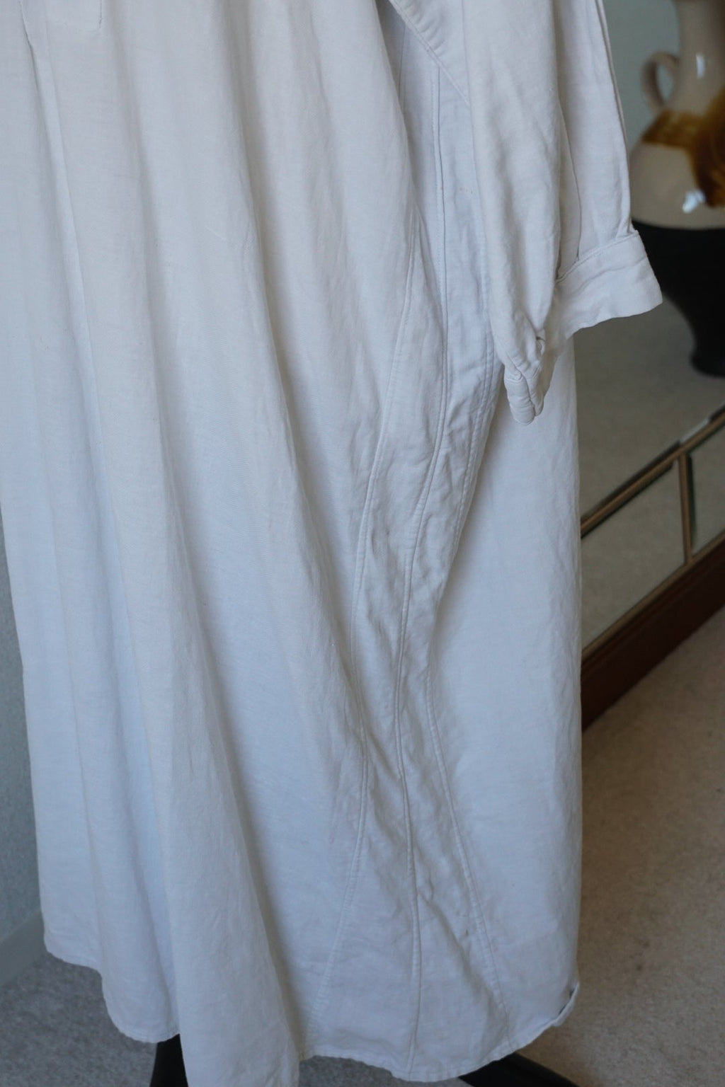 1930's Linen Cotton Long Dress