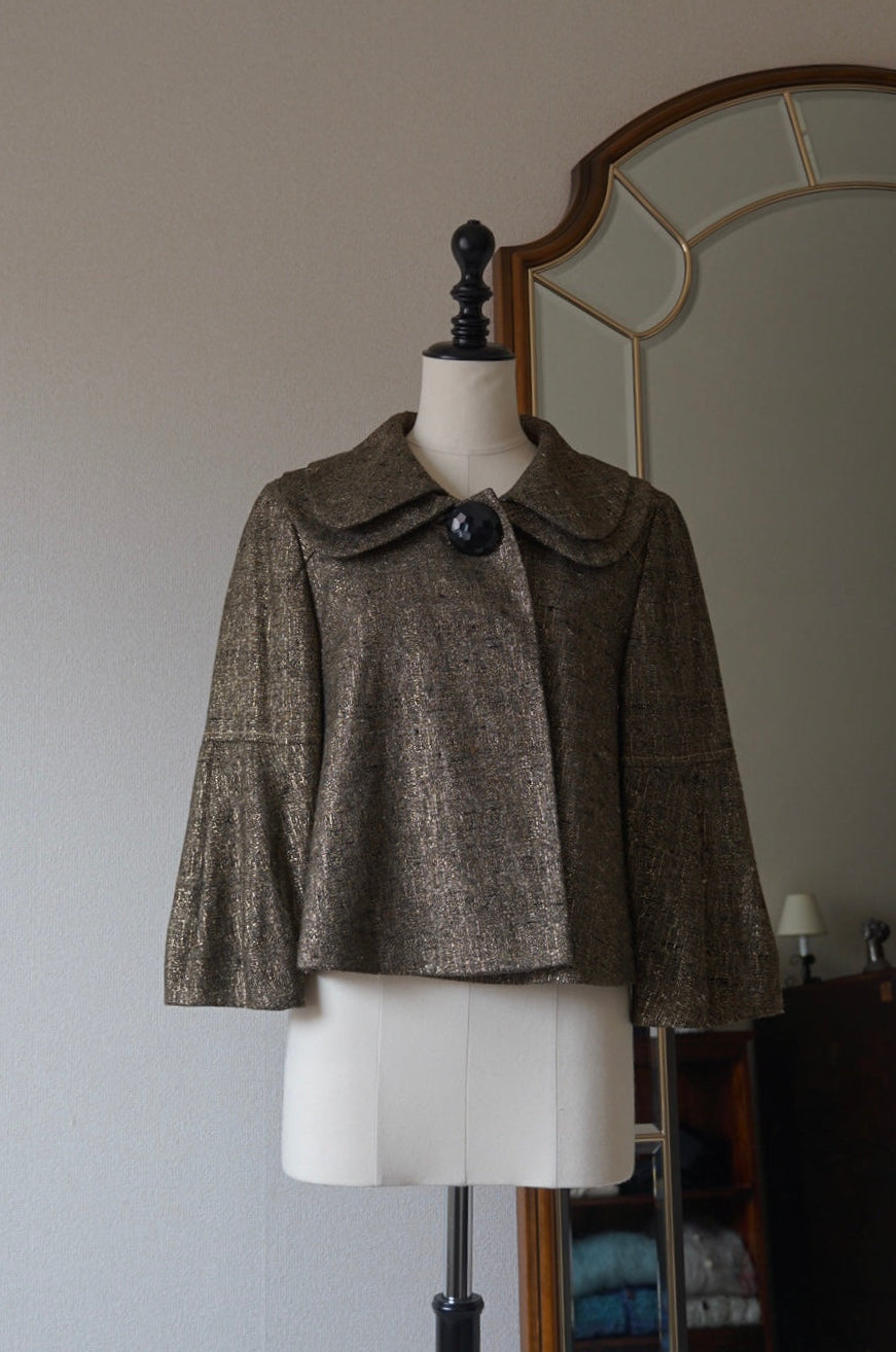 Vintage Big Collar Flare Jacket