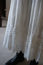 Edwardian Scalloped Embroidery Skirt