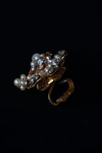 1950’s Original by Robert Rhinestone × Pearl Earrings