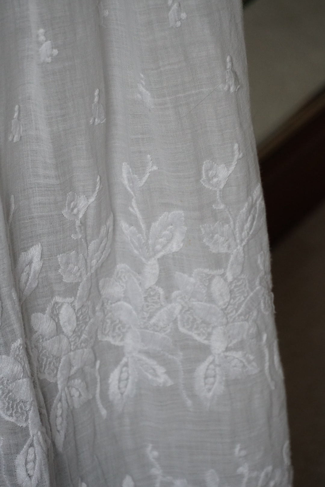 Edwardian Small Flower Embroidery Skirt