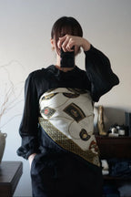 1980's Sheer Black Ruffled Collar Blouse