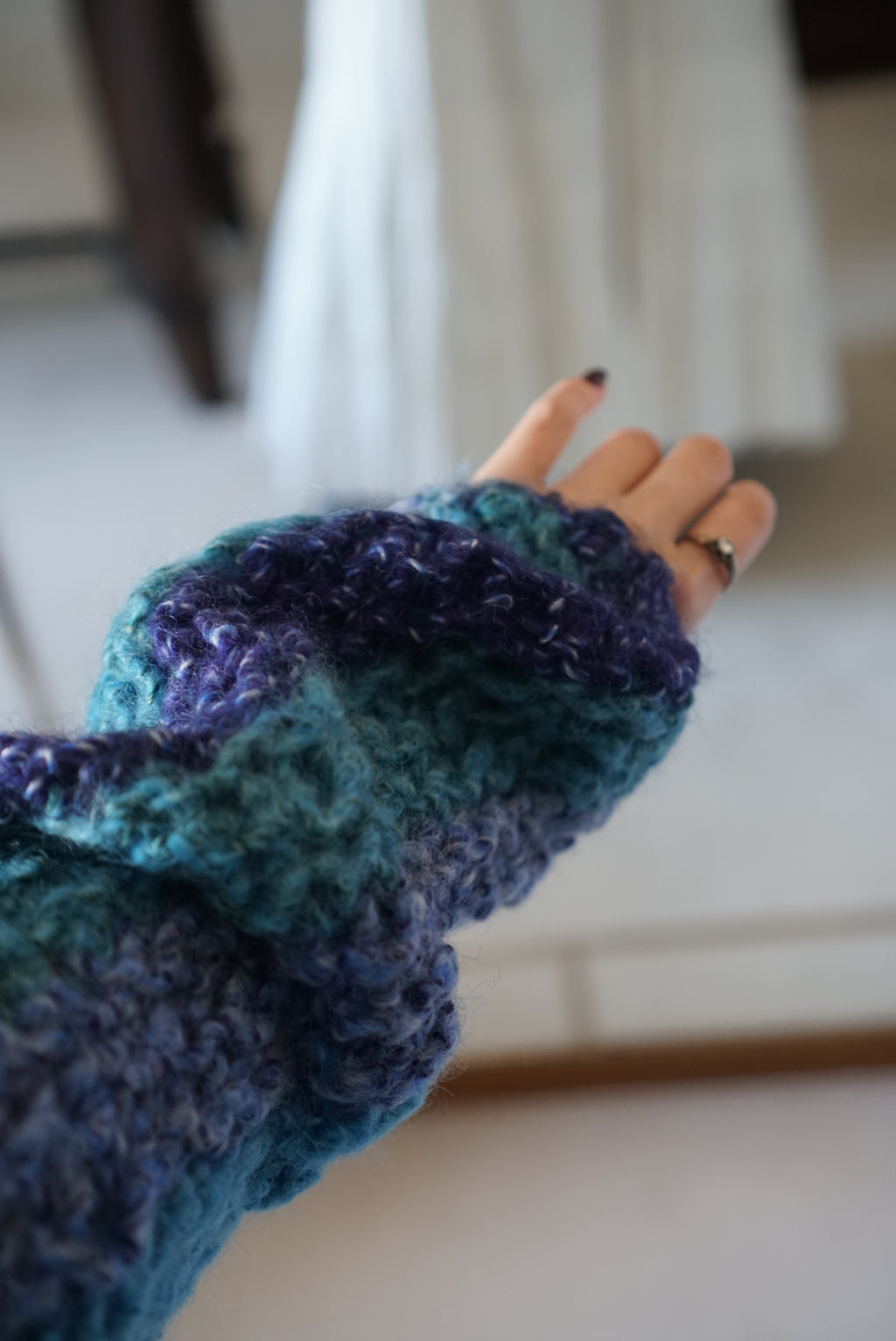 1950’s Handmade Blue Knit
