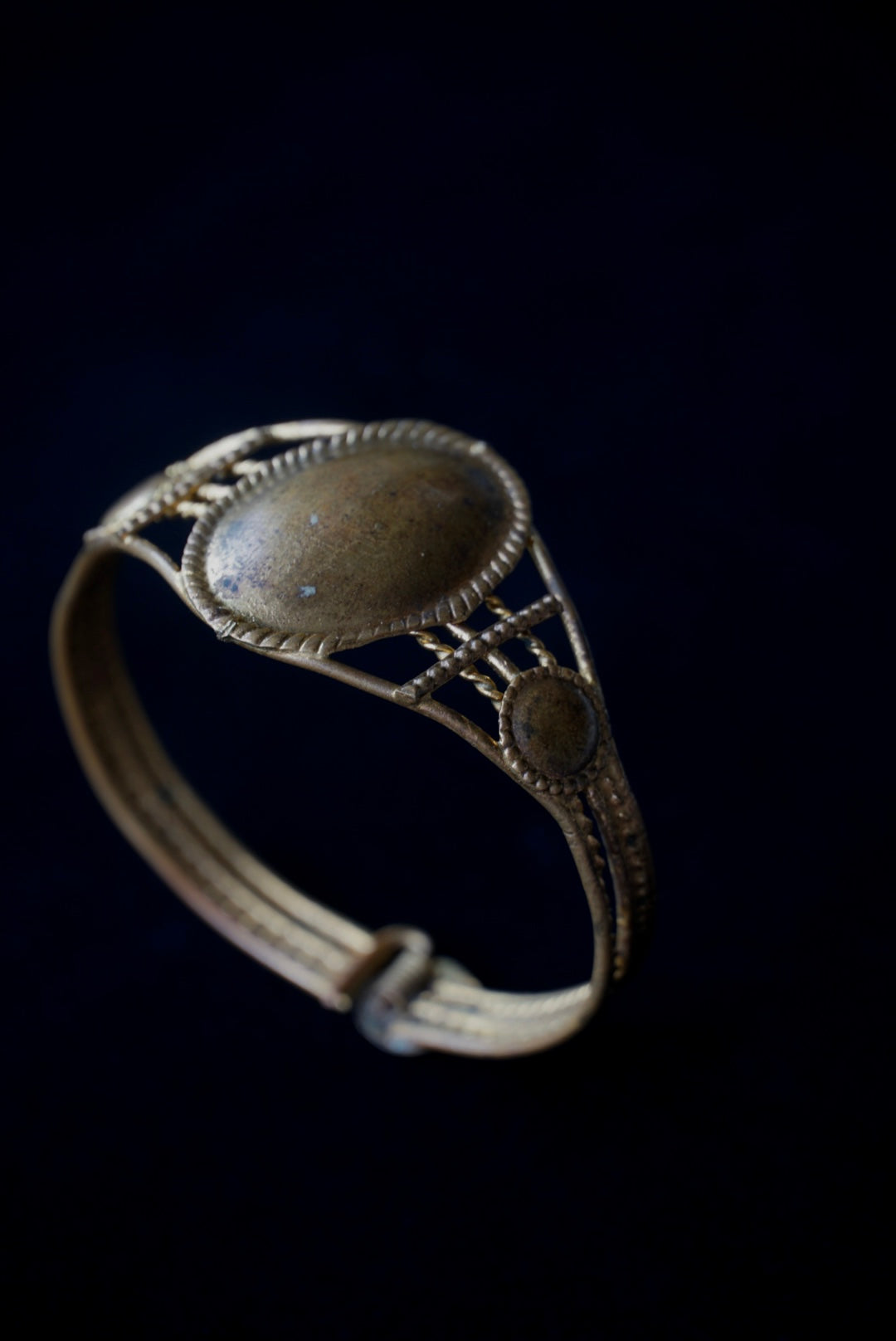 Victorian Brass Wire Bangle