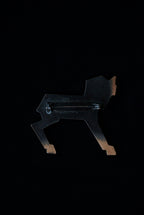Vintage  Art deco Style Bronze Horse Brooch